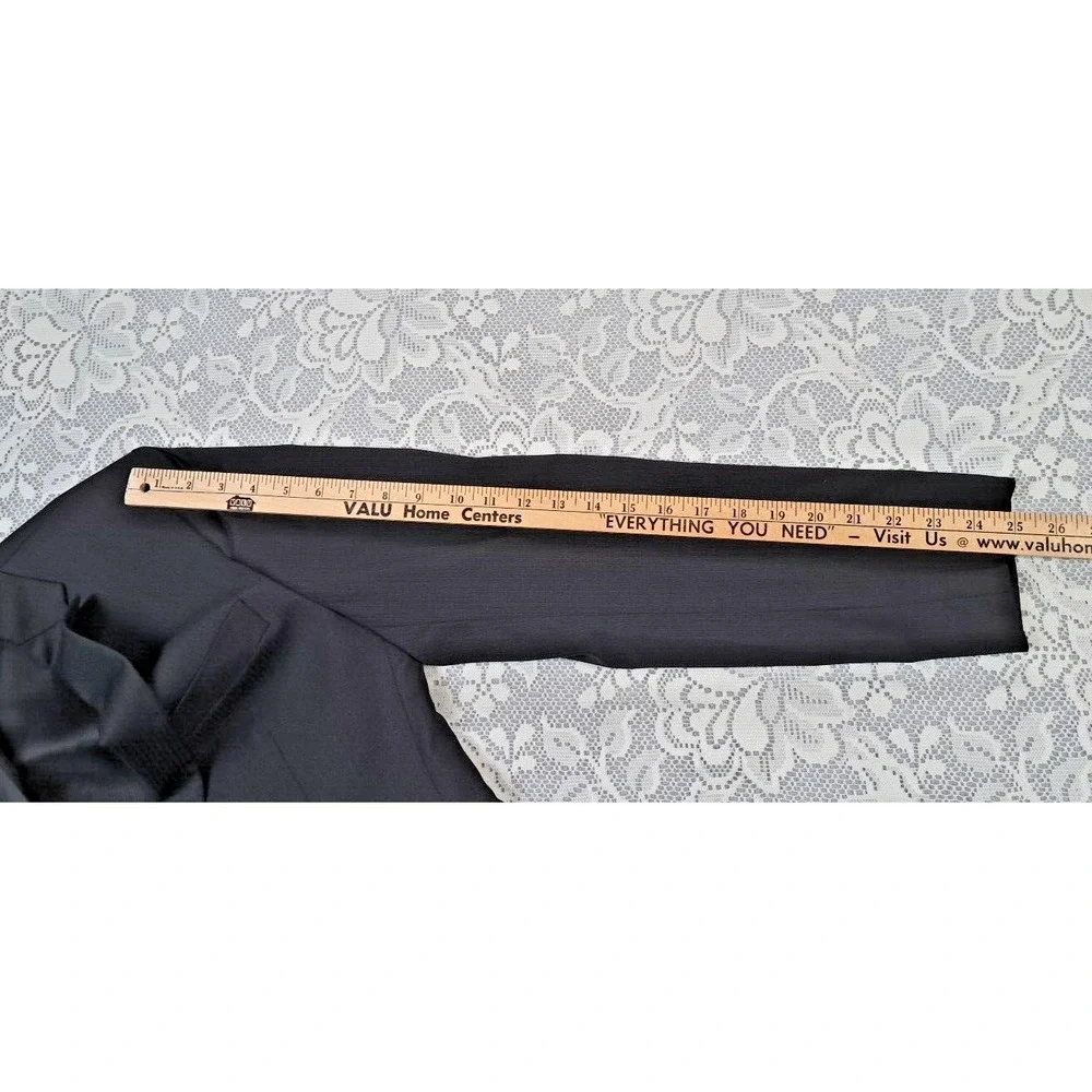 Egara Men's Black Jacket Slim Fit Blazer Coat 38 Long‎ Pre-owned Made In Italy